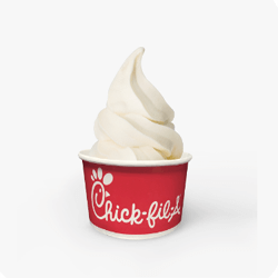 chick fil a ice dream cone
