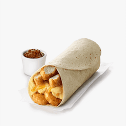 hash brown scramble burrito