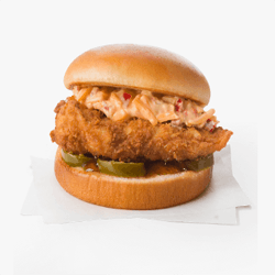 honey pepper pimento chicken sandwich
